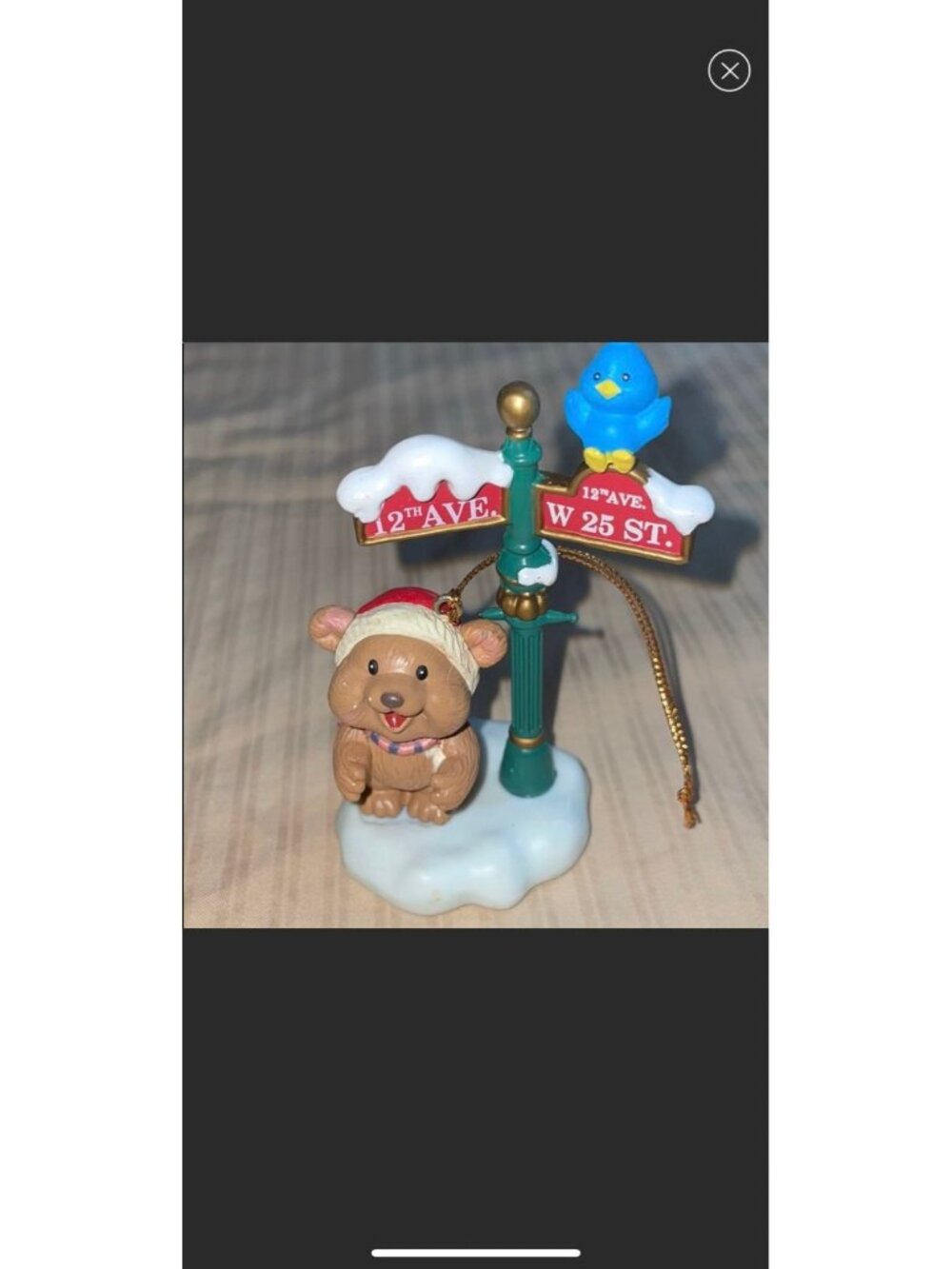 Vintage Lustre Fame LTD Christmas Ornaments Lot of 5, Mouse, Watch,  Bears, - Picture 4 of 10